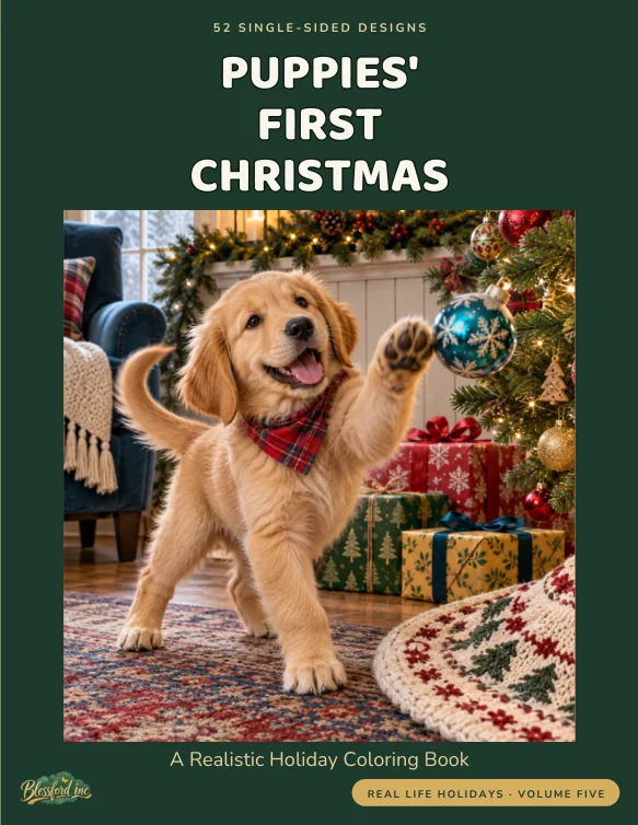 Cover of Puppies' First Christmas